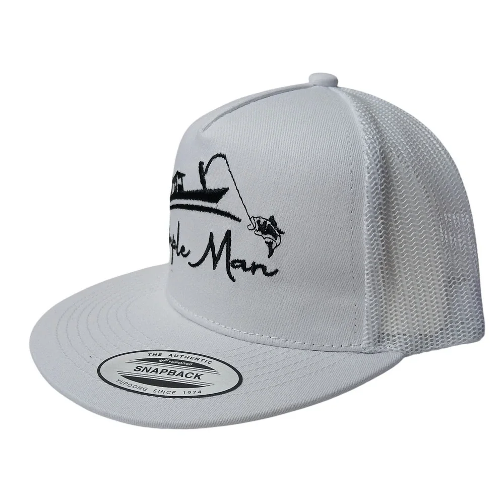 Simple Man Fishing Boat‎ Snapback Trucker Hat Cap NEW